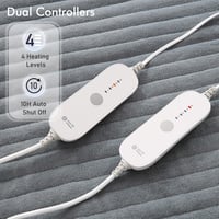 CURECURE Elektromos Ágymelegítő 160x140cm Kétágyas Ágyhoz 2 Zónás Termosztáttal 2