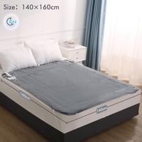 CURECURE Elektromos Ágymelegítő 160x140cm Kétágyas Ágyhoz 2 Zónás Termosztáttal 5