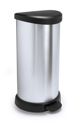 Curver 184106 Kanta za smeće s pedalom 40 L polipropilen metalik efekt 30 x 34,9 x 69,7 cm