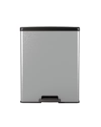 Curver Deco 65 literes téglalap alakú szemetes, metálszürke, konyha, mosókonyha, garázs, 486x284x615 mm, 100% újrahasznosított PP 2