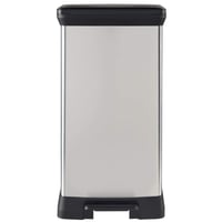Pedálový odpadkový kôš Curver Deco Bin 50 l s nášľapným mechanizmom, tichým zatváraním, sivý s kovovým vzhľadom, pachotesný, 39x29x72 cm, na kuchynský odpad 3