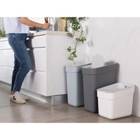 Coș de gunoi de bucătărie cu montare pe perete Curver Keter Ready to Collect, 30 litri, 100% reciclat, gri 9