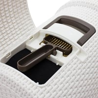 Krytá toaleta pre mačky Curver Petlife s lopatkou - biela - 51,5x38,5x40 cm 4