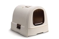 Krytá toaleta pre mačky Curver Petlife s lopatkou - biela - 51,5x38,5x40 cm 1