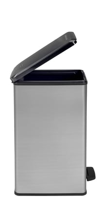 Odpadkový kôš s pedálom Curver Slim 40 l, oceľová farba, s vekom s tichým dovieraním a krúžkom na uchytenie vreca, 42 x 25 x 61 cm 5