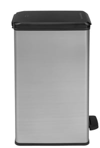 Odpadkový kôš s pedálom Curver Slim 40 l, oceľová farba, s vekom s tichým dovieraním a krúžkom na uchytenie vreca, 42 x 25 x 61 cm 4