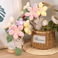 Aranyos Virág Plüss Baba Kitömött Növény Figura Kawaii Dekoráció Hálószobába Ajándék Valentin-napra Születésnapra Ballagásra Lányoknak Fiúknak 6