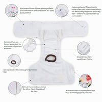 CuteBone Scutece Reutilizabile pentru Cățelușe, 3 bucăți, Scutece Lavabile Premium cu Absorbție Ridicată pentru Cățeluși 3
