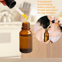 Cutiolly Barna Üveg Pipettás Flakon Szett - Illóolajokhoz, Aromaterápiához és Parfümökhöz - 10ml (1db) + 5ml (2db) - Hengeres Cseppentős Tár 2