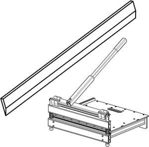 CutTool Ltd. 20" HSS Zamjenska oštrica MC-510 za rezač podova - Oštra, izdržljiva čelična rezna ploča za MantisTol rezač podnih obloga, 50,8 cm
