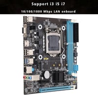 CUTULAMO H81 Gaming Alaplap LGA 1150 Foglalat, DDR3 16GB Támogatás, Intel i3/i5/i7/E3 V3 Processzorhoz, USB 3.0, VGA, HDMI, Asztali PC-hez 5