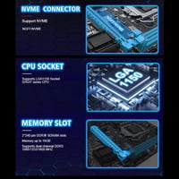 CUTULAMO H81 Gaming Alaplap LGA 1150 Foglalat, DDR3 16GB Támogatás, Intel i3/i5/i7/E3 V3 Processzorhoz, USB 3.0, VGA, HDMI, Asztali PC-hez 3