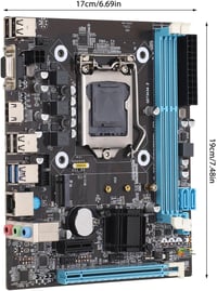 CUTULAMO H81 Gaming Alaplap LGA 1150 Foglalat, DDR3 16GB Támogatás, Intel i3/i5/i7/E3 V3 Processzorhoz, USB 3.0, VGA, HDMI, Asztali PC-hez 6