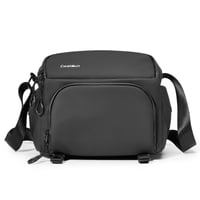 Cwatcun kompaktná brašna na fotoaparát, vodoodolná crossbody taška cez rameno s držiakom na statív, kompatibilná s Canon Nikon Sony Fuji DSLR SLR, veľkosť M, čierna 1