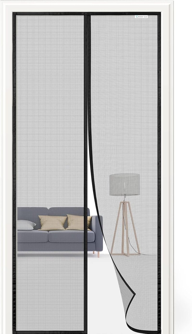 CWEEN CLU Mágneses Szúnyogháló Ajtóra 110x250cm Fúrás Nélkül