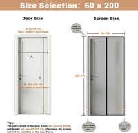 CWEEN CLU Mágneses Szúnyogháló Ajtóra 110x250cm Fúrás Nélkül 5