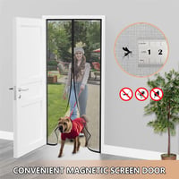 CWEEN CLU Mágneses Szúnyogháló Ajtóra 110x250cm Fúrás Nélkül 2