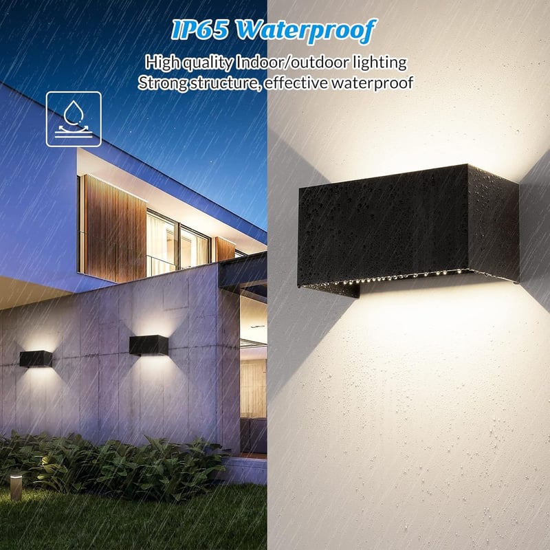 Cwycfw 24W LED fali lámpa kültéri/beltéri IP65 vízálló 4000K természetes fehér 2db