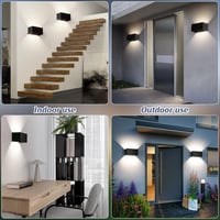 Cwycfw 24W LED fali lámpa kültéri/beltéri IP65 vízálló 4000K természetes fehér 2db 6