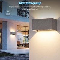 Cwycfw 2x24W LED fali lámpa kültéri beltéri 3000K meleg fehér IP65 3