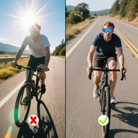 CXNXFD Polarizált Sportüveg Kerékpár MTB Futás UV Védelem Kék/Fekete 4