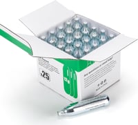 CXWXC CO2 kapszula 8g/12g 99.9% tisztaságú acél házzal, olajmentes, szivárgásgátló, gyors záras, 25 db légnyomásos és pneumatikus eszközökhö 7