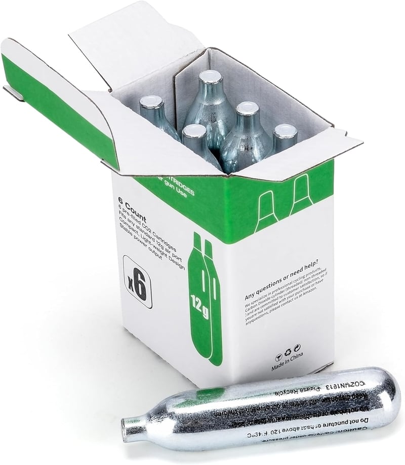 CXWXC CO2 Patron 8g/12g - 99,9% Tisztaságú Acél Patron Pneumatikus Eszközökhöz