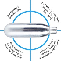 CXWXC CO2 Patron 8g/12g - 99,9% Tisztaságú Acél Patron Pneumatikus Eszközökhöz 4