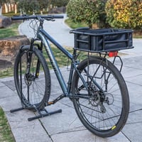 Coș portbagaj spate pentru bicicletă CXWXC cu plasă pentru bagaje și căptușeală groasă pentru bicicletă electrică 6