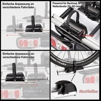 CXWXC Kerékpár Crossbar Adapter 32kg - Állítható Felső Cső Adapter 3