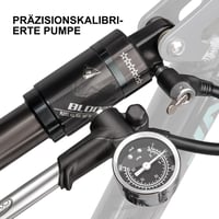 Pompă pentru suspensie bicicletă CXWXC 300 PSI cu manometru, pentru furci MTB de înaltă presiune și amortizoare spate, pompă de aer 5