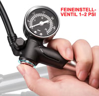 Pompă pentru suspensie bicicletă CXWXC 300 PSI cu manometru, pentru furci MTB de înaltă presiune și amortizoare spate, pompă de aer 3