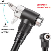 Pompă pentru suspensie bicicletă CXWXC 300 PSI cu manometru, pentru furci MTB de înaltă presiune și amortizoare spate, pompă de aer 4