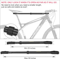 Adaptor bară transversală pentru suport bicicletă CXWXC - negru - capacitate 32 kg 3