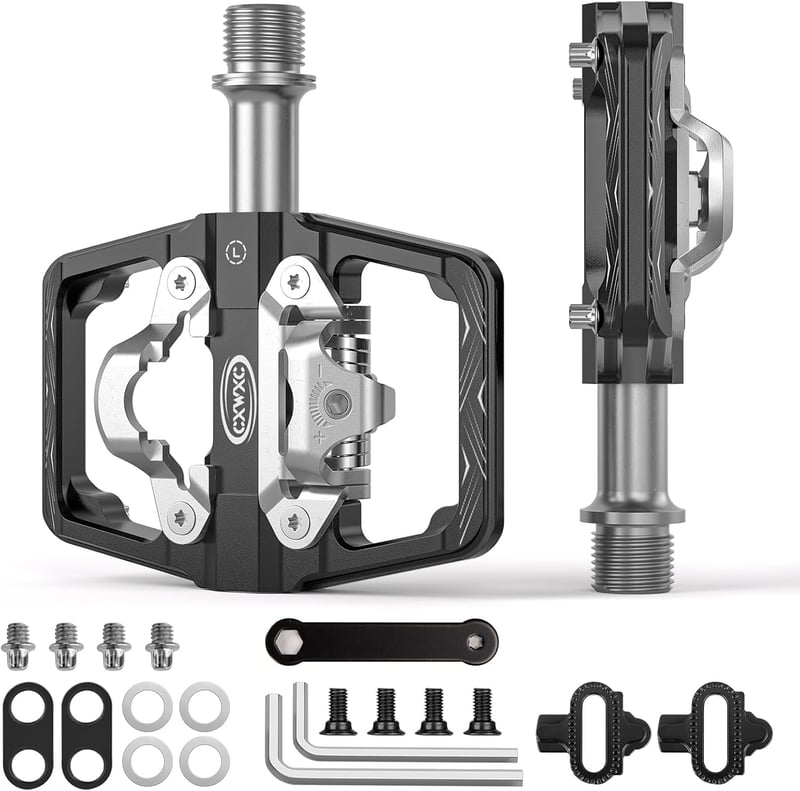 CXWXC Shimano SPD kompatibilis kétoldalas kattintós kerékpárpedál MTB és trekking - 9/16"
