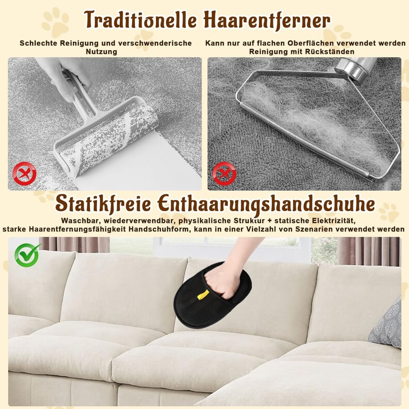 CXYP Szőreltávolító Mágneses Kesztyű Háziállat Szőrszedéshez - 1 Items