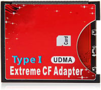 CY Dual Slot MicroSD TF Compact Flash CF Adapter Nikon Canon Kamerához - red 1