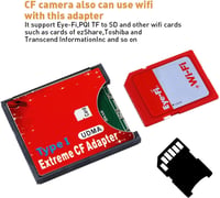 CY Dual Slot MicroSD TF Compact Flash CF Adapter Nikon Canon Kamerához - red 2