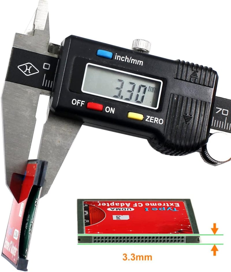 CY Dual Slot MicroSD TF Compact Flash CF Adapter Nikon Canon Kamerához - red