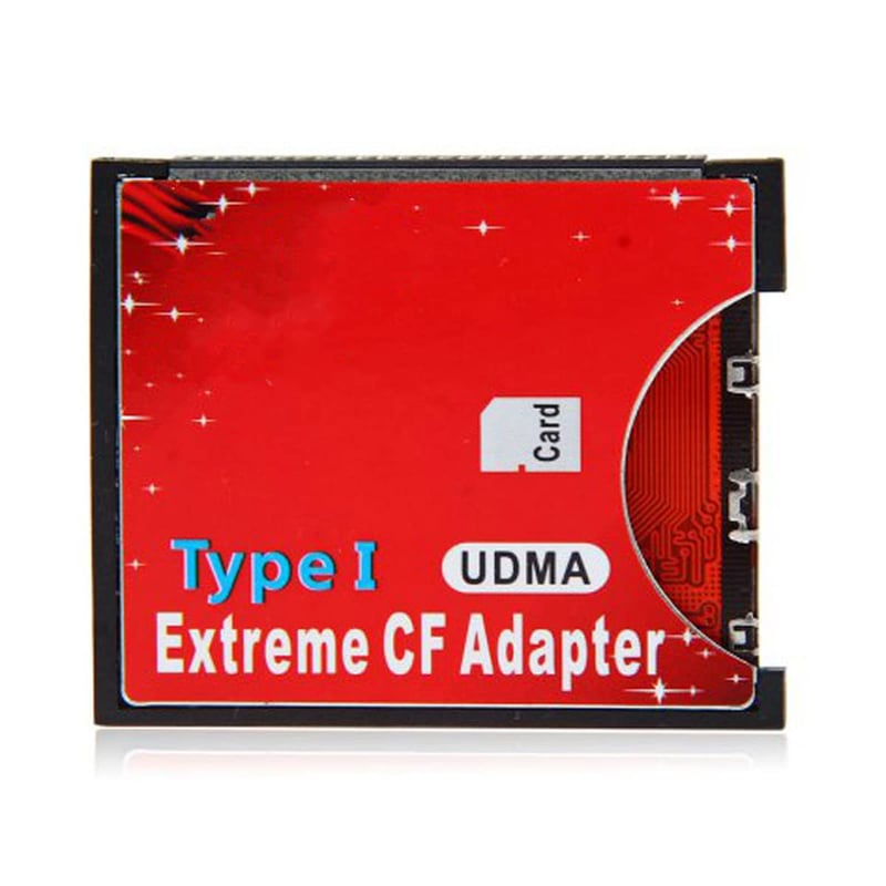 CY MicroSD na Compact Flash CF Type I adapter čitač kartica - crveni