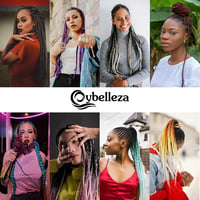 Cybelleza 24 hüvelykes Jumbo fonott hajhosszabbítás - 3 csomag szintetikus Kanekalon haj afro box fonáshoz - Fekete, bordó, piros 6