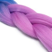 Cybelleza 24 Inch Jumbo Fonott Hajhosszabbítás - Kék, Lila és Rózsaszín Kanekalon Műhaj - Afro Box Fonás Nőknek és Gyerekeknek 4