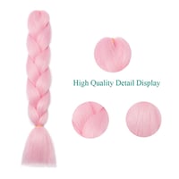 Cybelleza 24 Inches Jumbo Fonott Hajhosszabbítás - Rózsaszín Szintetikus Kanekalon Haj Afro Box Fonáshoz - Tartós Műhaj Copf

AI: Cybelleza  2
