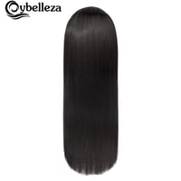 Cybelleza Csatos Hajhosszabbítás - 8 Részes, 60 cm, Egyenes Műhaj, Sötétbarna, Természetes Hatású, Tartós Copfok Nőknek 2