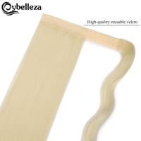Cybelleza Csatos Lófarok Póthaj - 55 cm Egyenes Hajhosszabbítás, 100g Műhaj Copf, Világosszőke Hajdúsító Nőknek 4