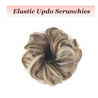 Cybelleza Hajkonty Scrunchie - 35g Hullámos Műhaj Gumival, Kontyhoz és Feltűzött Frizurákhoz - Barna és Szőke Színben 3