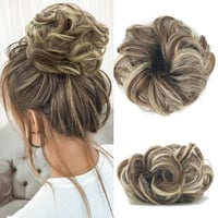 Cybelleza Hajkonty Scrunchie - 35g Hullámos Műhaj Gumival, Kontyhoz és Feltűzött Frizurákhoz - Barna és Szőke Színben 1