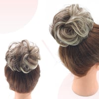 Cybelleza Hajkonty Scrunchie - 35g Hullámos Műhaj Gumival, Kontyhoz és Feltűzött Frizurákhoz - Barna és Szőke Színben 6