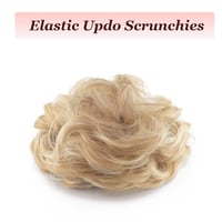 Cybelleza Hajkonty Scrunchie - Hullámos Műhaj Lófarok 35g Hamvas Barna & Szőke - Kontyrakó Hajgumi Feltűzött Frizurákhoz 3