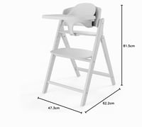Scaun înalt evolutiv CYBEX Gold Click & Fold 4-în-1 - All White - Scaun de masă pliabil de la bebeluș până la copil mic 8